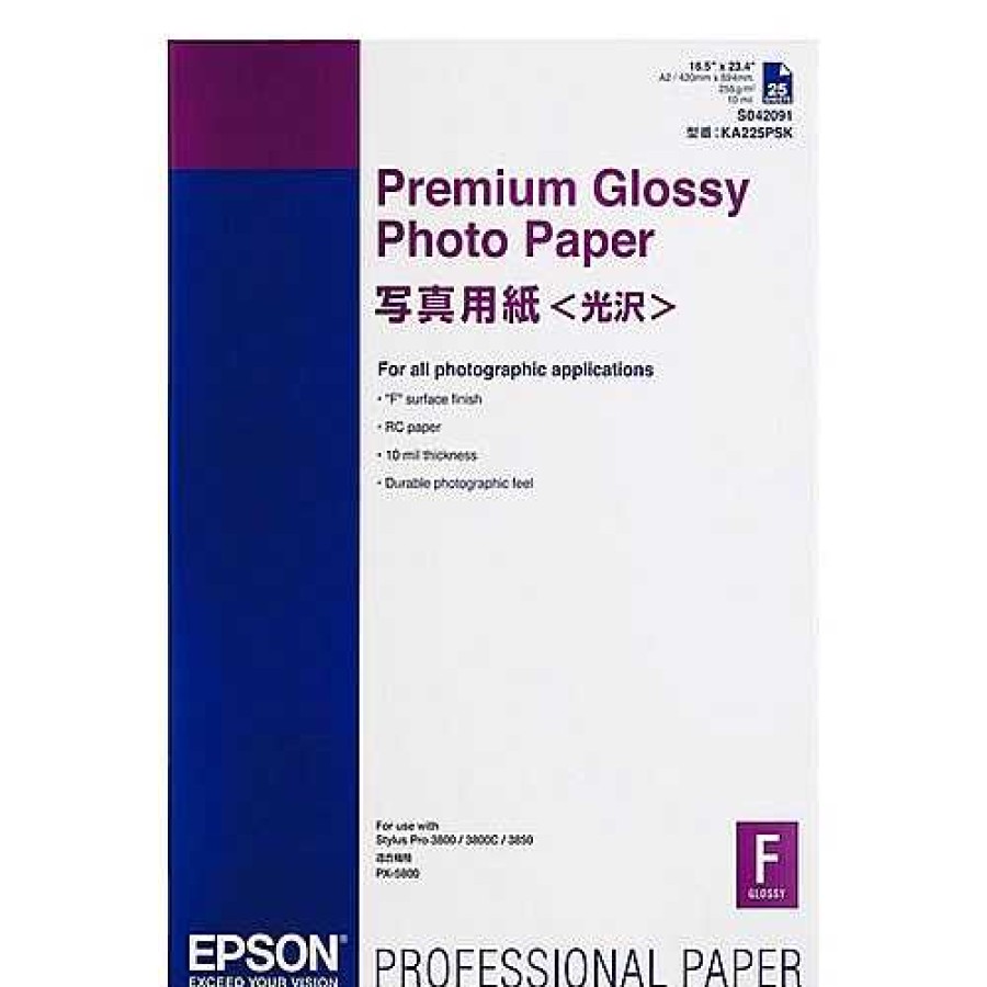 Epson Epson Premium A2 Semi Gloss 25 Sheet Pack | Epson Paper