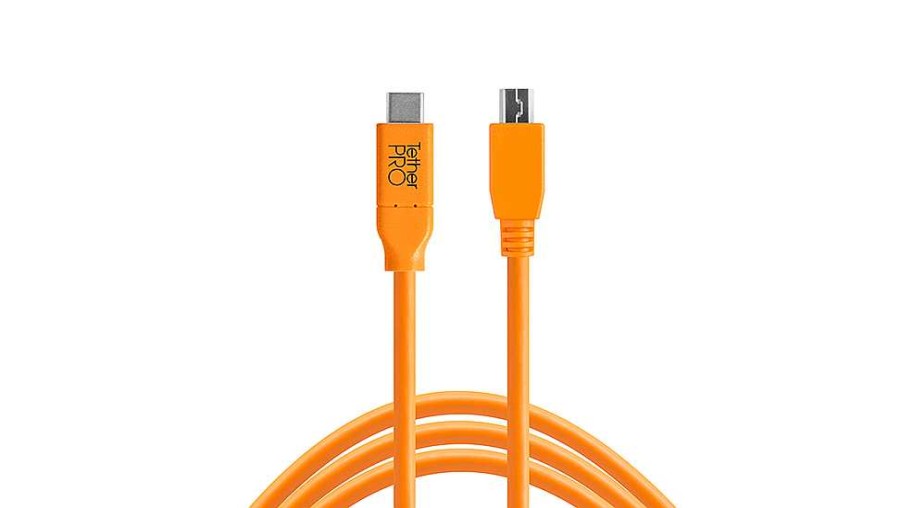 Tether Tools Tether Tools Tetherpro Usb-C To Usb 2 Mini 4.6M Orange Cable | Tethering And Data Cables