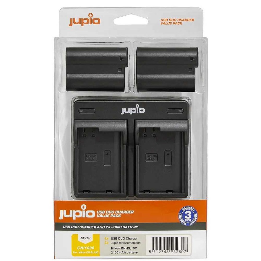 Jupio Jupio Nikon En-El15C 2 Battery + Usb Charger Kit | Battery Chargers