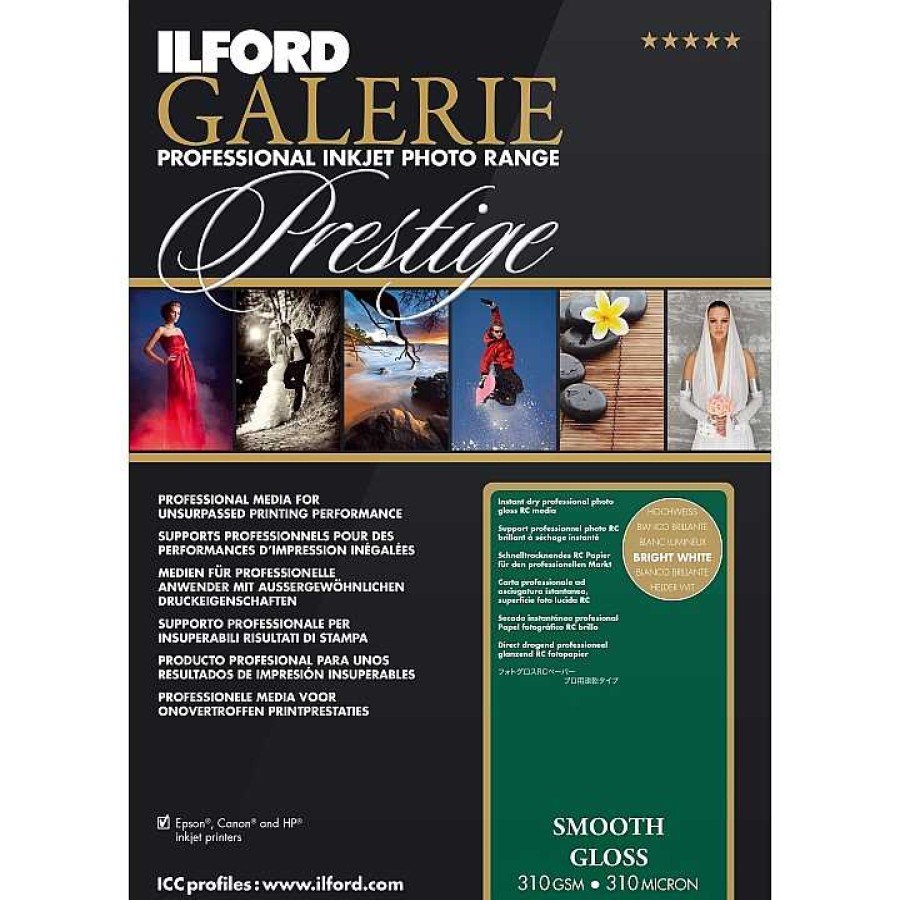 Ilford Ilford Smooth Gloss A2 25 Sheet Pack | Ilford Paper