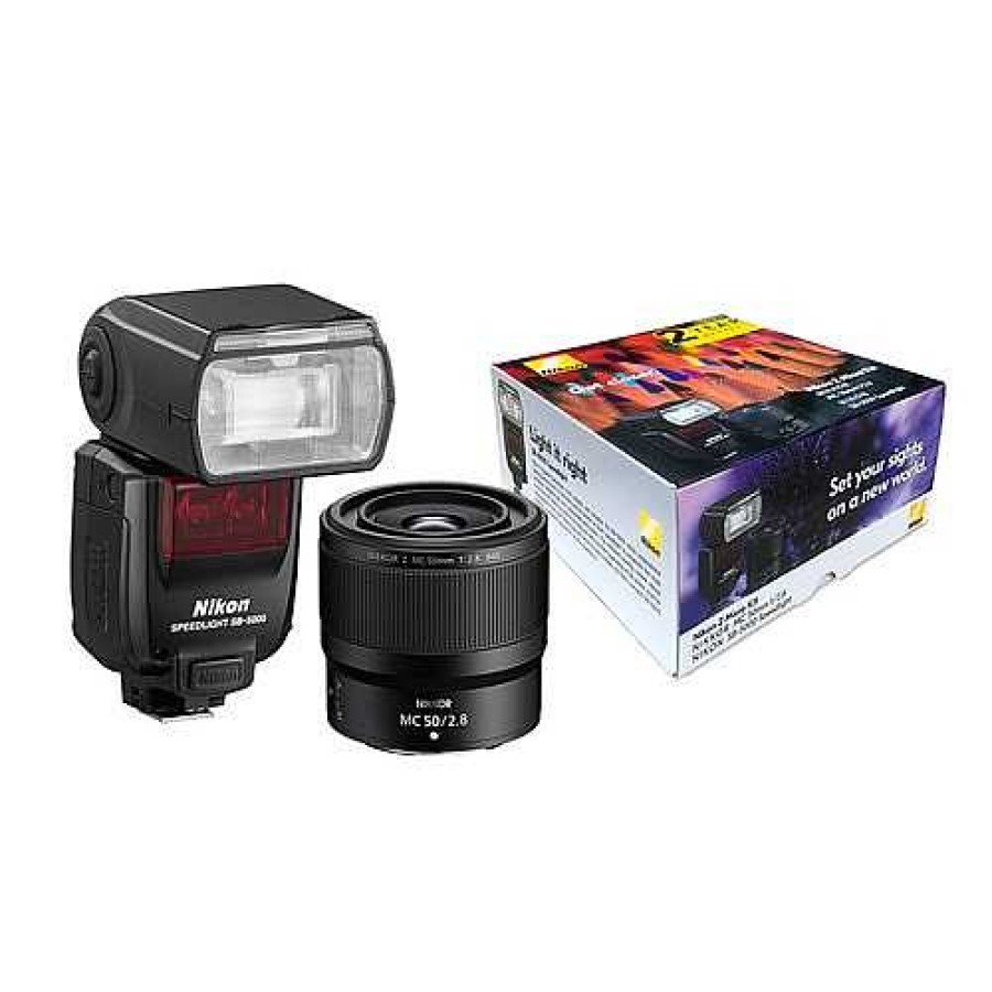 Nikon Nikon Z 50Mm Micro Flash Kit With Sb-5000 | Nikon Z Lenses