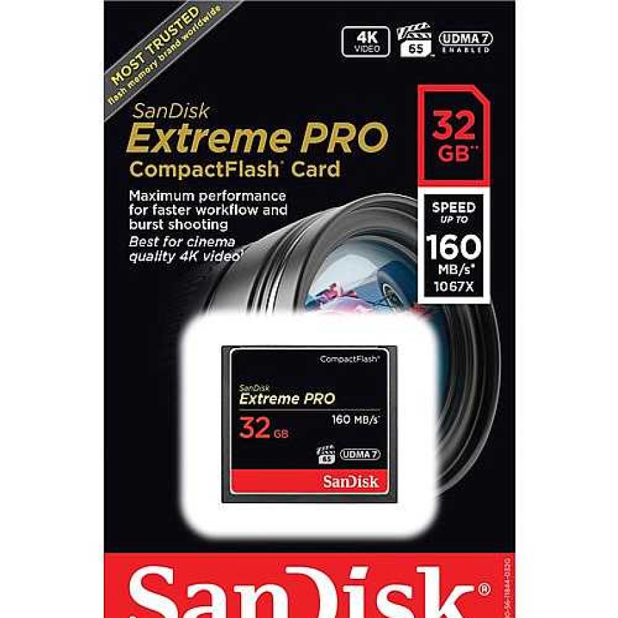 Sandisk Sandisk Extreme Pro 32Gb Cf 160Mb/S Memory Card | Compact Flash Cards