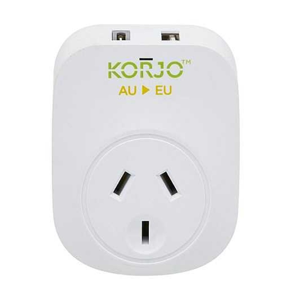 Korjo Korjo Usb A + C & Power Adaptor For Europe | Travel Adaptors