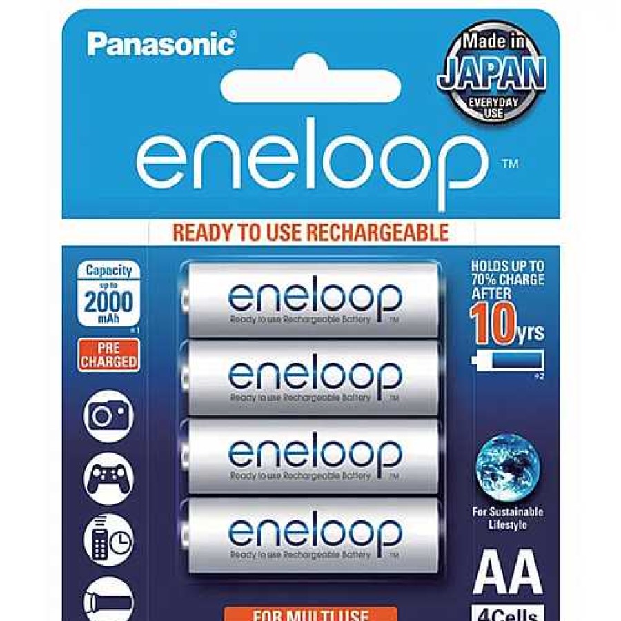 Panasonic Panasonic Eneloop Aa 4Pk Batteries | Batteries & Battery Grips