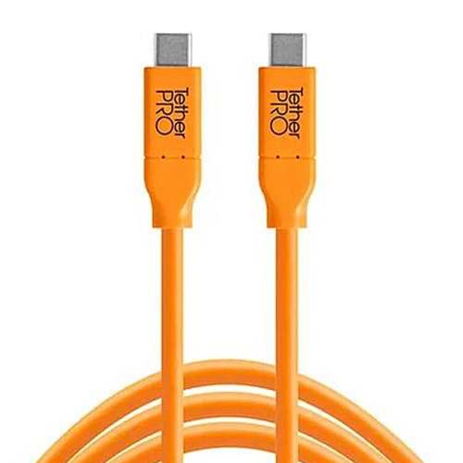 Tether Tools Tether Tools Tetherpro Usb-C To Usb-C 90Cm Orange Cable | Tethering And Data Cables