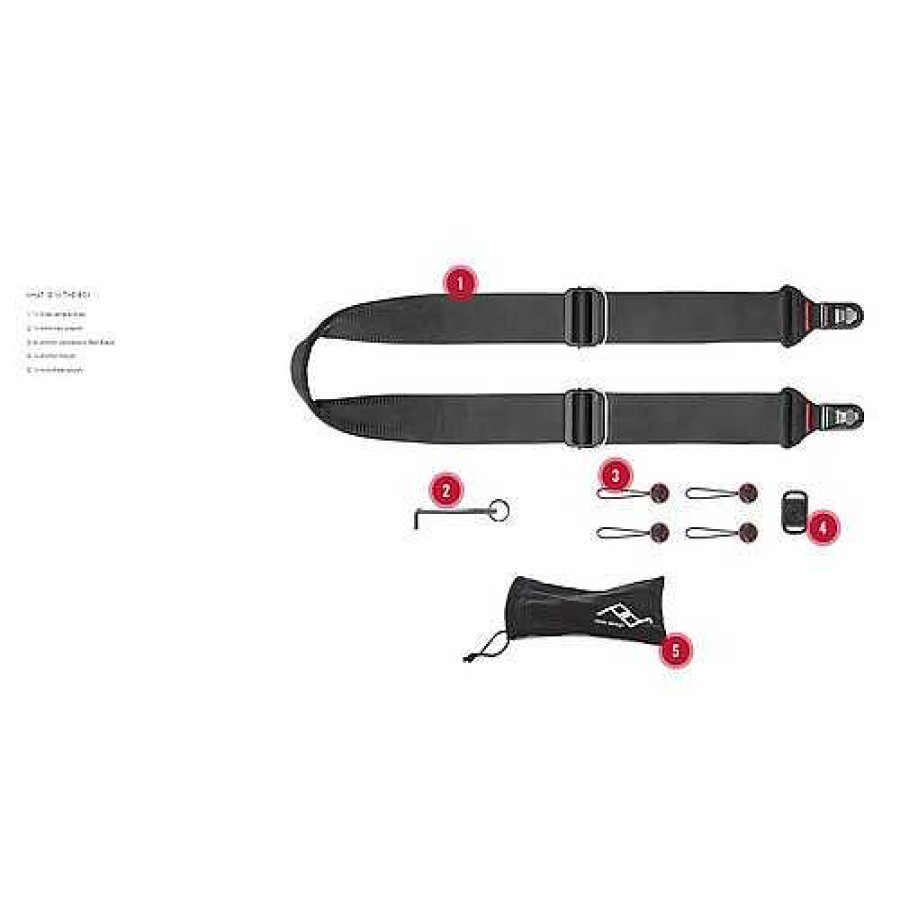 Peak Design Peak Design Slide V3 Midnight Strap | Camera Straps