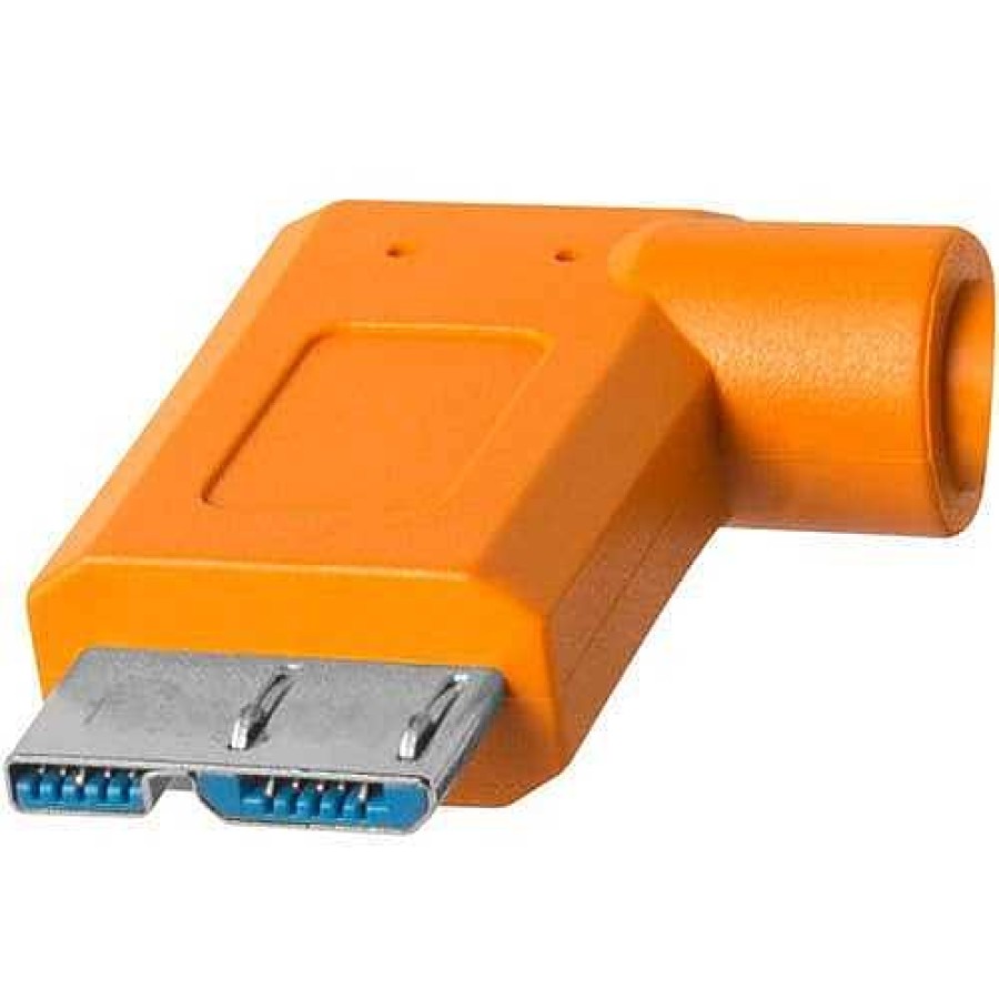 Tether Tools Tether Tools Tetherpro Usb-C To Usb 3.0 4.6M Right Angle Orange Cable | Tethering And Data Cables