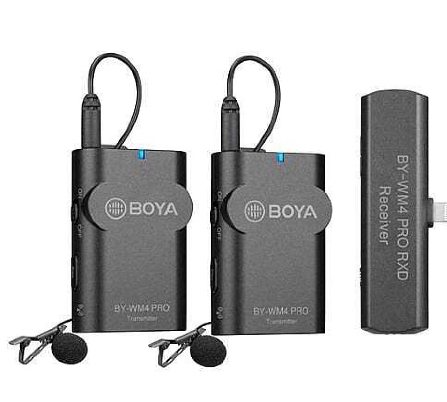 Boya Boya By-Wm4 Pro-K4 Twin Wireless Microphone System For Ios | Boya Microphones