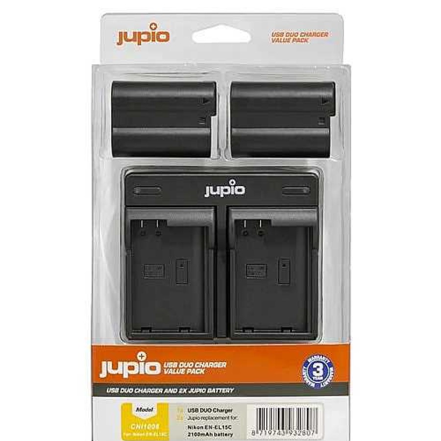 Jupio Jupio Nikon En-El15C 2 Battery + Usb Charger Kit | Battery Chargers