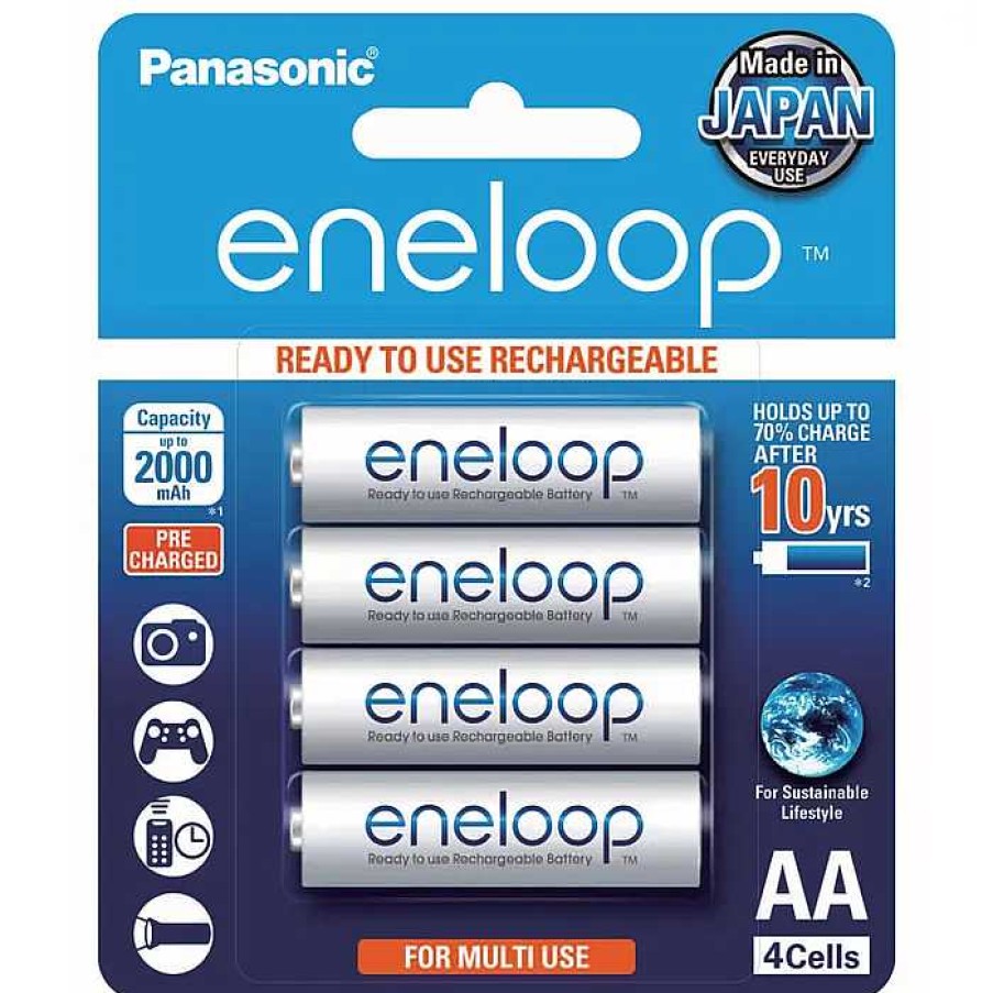 Panasonic Panasonic Eneloop Aa 4Pk Batteries | Batteries & Battery Grips