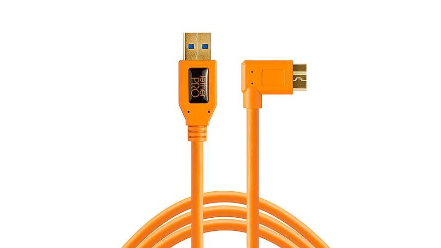 Tether Tools Tether Tools Tetherpro Usb 3.0 To Micro-B Right Angle 4.6M Orange Cable | Tethering And Data Cables