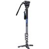 Leofoto Leofoto Mv-324Cl Wand 4 Section Carbon Fibre Monopod With Bv-10 Video Head | Monopods