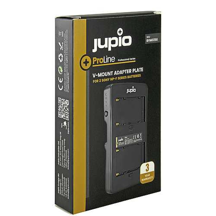 Jupio Jupio Proline V-Mount Adapter Plate For 2 X Np-F Batteries | Battery Chargers