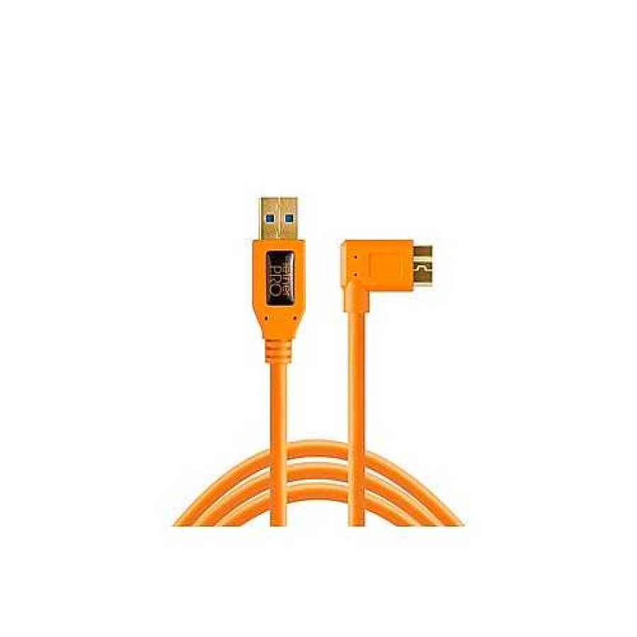 Tether Tools Tether Tools Tetherpro Usb 3.0 To Micro-B Right Angle 4.6M Orange Cable | Tethering And Data Cables