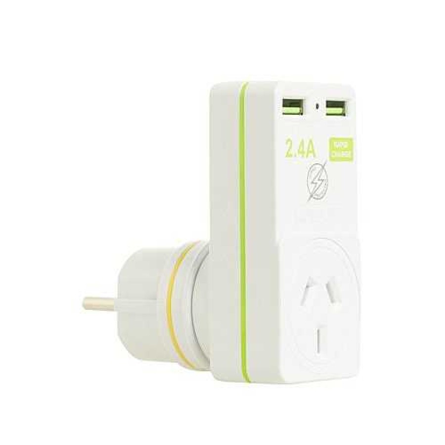 Korjo Korjo Usb & Power Adaptor Home & Europe | Travel Adaptors