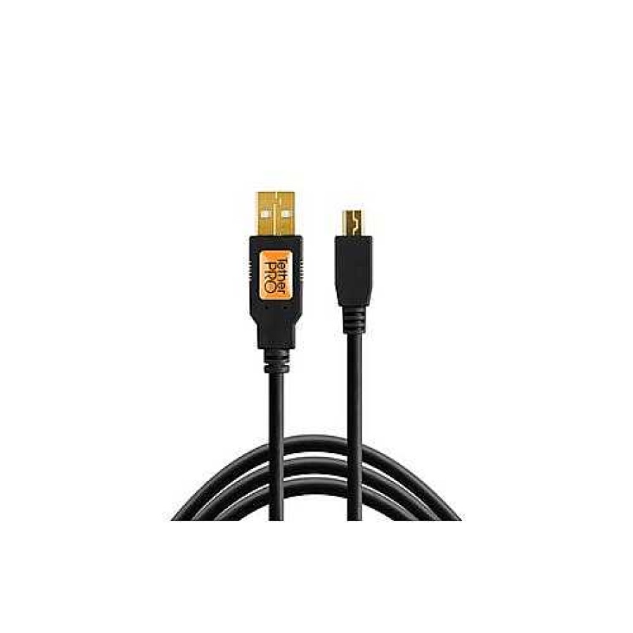 Tether Tools Tether Tools Tetherpro Usb 2 To Mini-B 4.6M Black Cable | Tethering And Data Cables