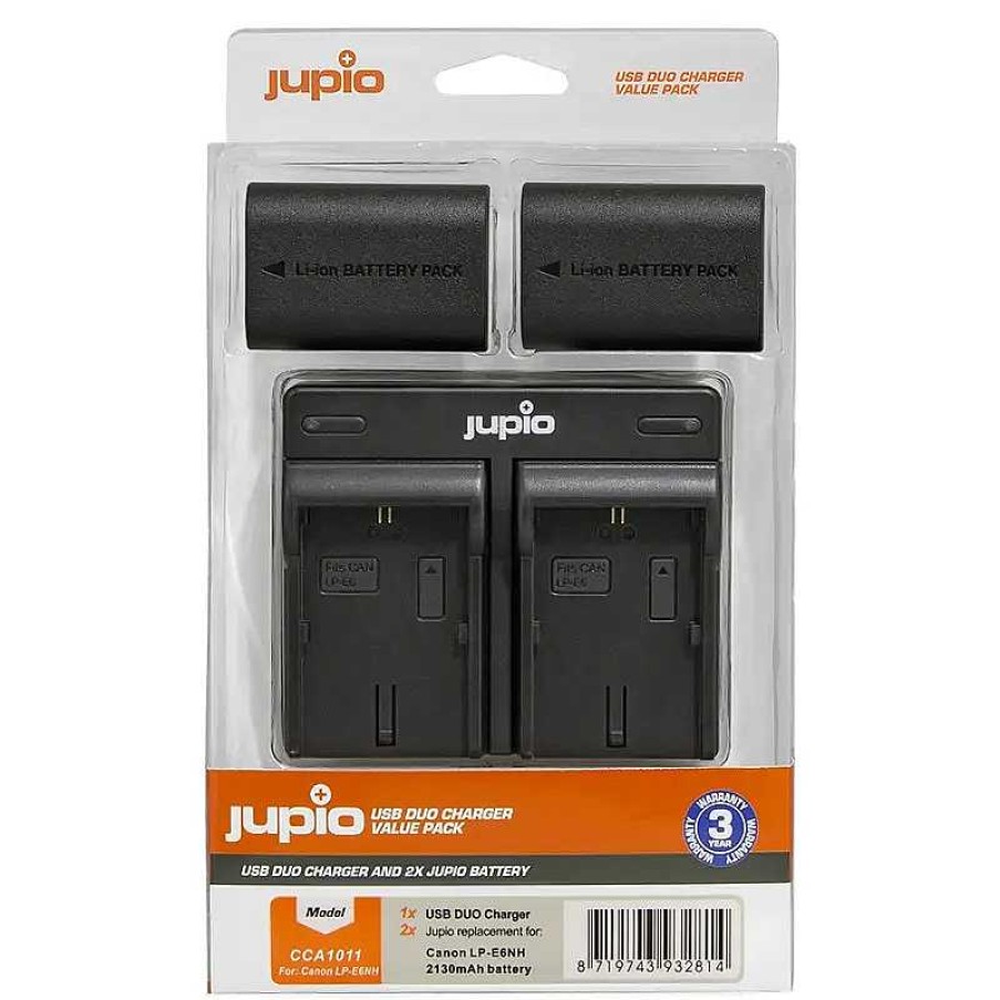 Jupio Jupio Canon Lp-E6Nh 2 Battery + Usb Charger Kit | Battery Chargers