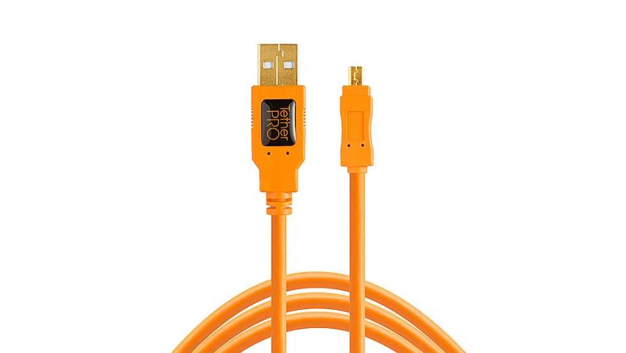 Tether Tools Tether Tools Tetherpro Usb 2 To Mini-B 8-Pin 4.6M Orange Cable | Tethering And Data Cables