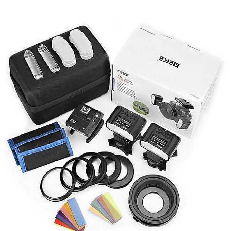 Meike Meike Mk-Mt24Iic Twin Macro Flash Kit For Canon | Meike