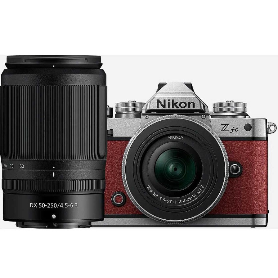 Nikon Nikon Z Fc Crimson Red Twin Lens Kit 16-50Mm + 50-250Mm | Nikon Z