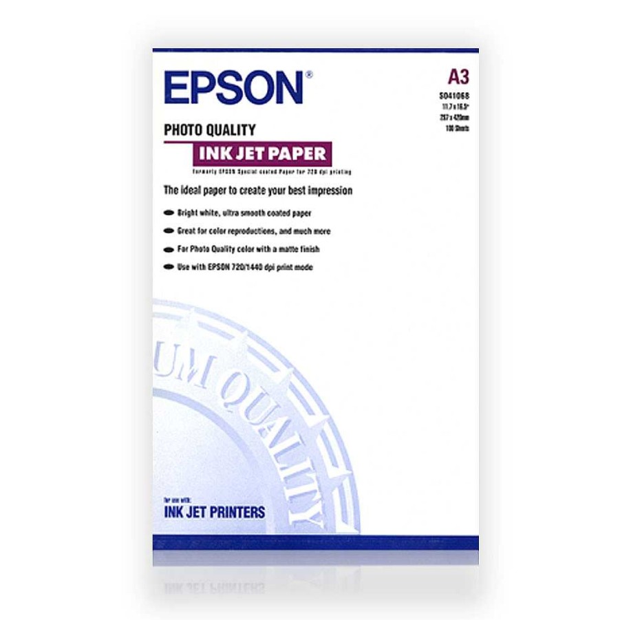 Epson Epson Photo Quality A3 Inkjet Paper 100 Sheets | Epson Paper