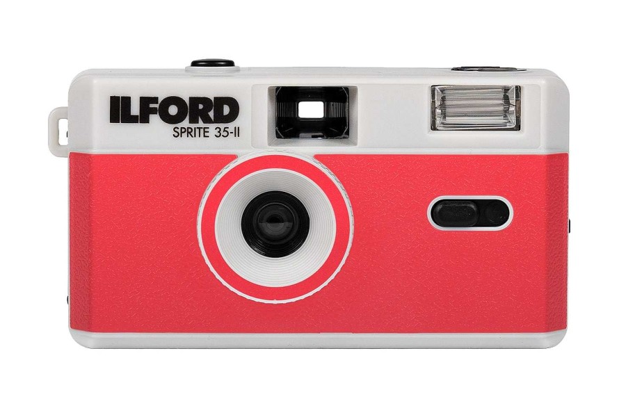 Ilford Ilford Sprite 35-Ii Silver & Red Camera | Film Cameras