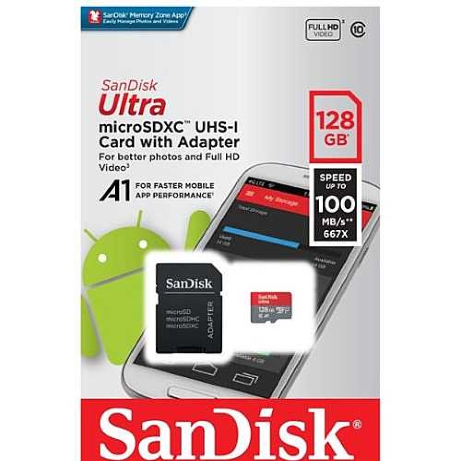 Sandisk Sandisk Ultra 128Gb Micro Sd 100Mb/S Memory Card | Micro Sd Cards