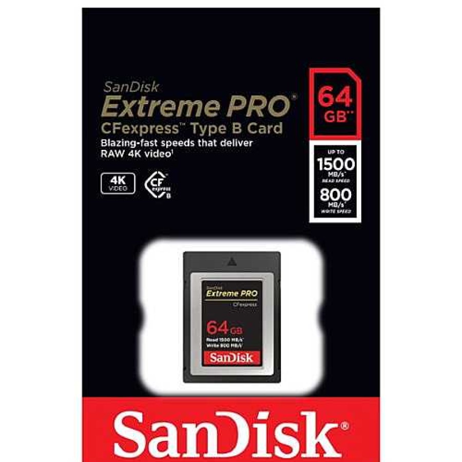 Sandisk Sandisk Extreme Pro Cf Express 64Gb 1500Mb/S Memory Card | Xqd And Cfexpress Cards