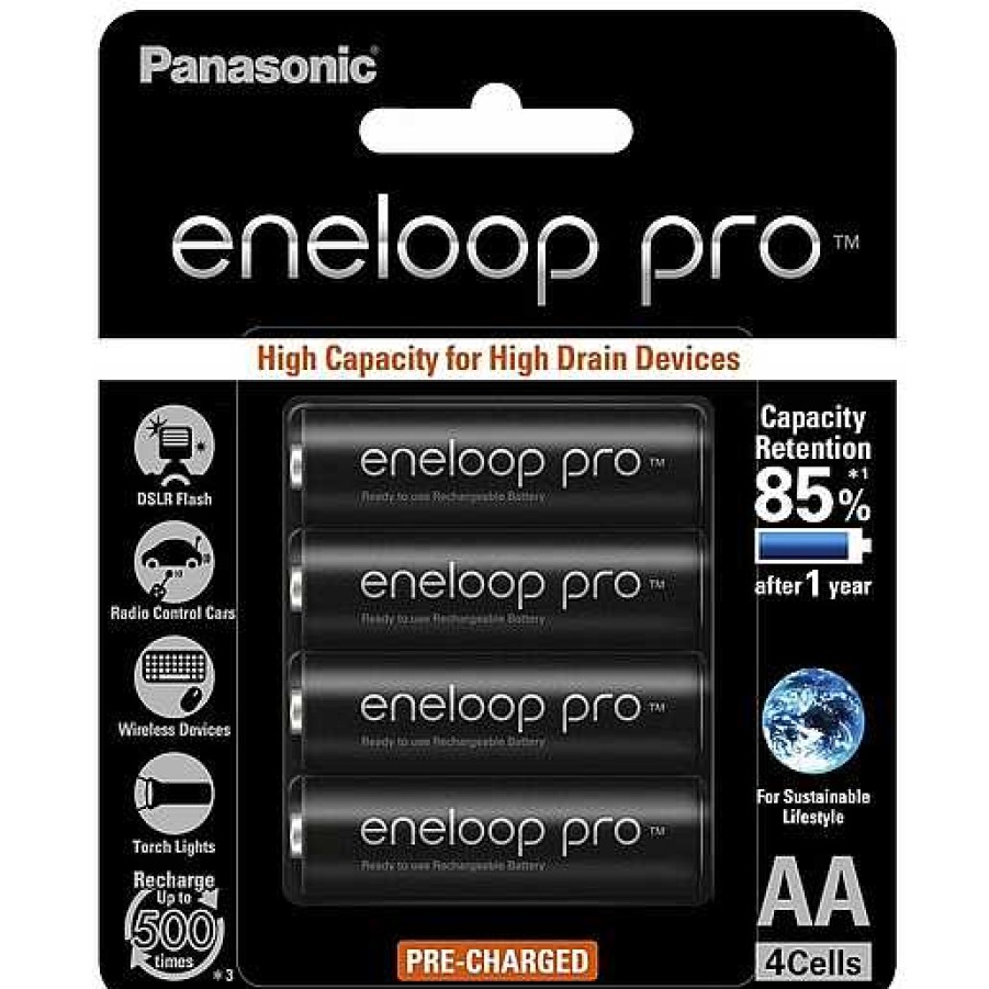 Panasonic Panasonic Eneloop Pro Aa 4Pk Batteries | Batteries & Battery Grips