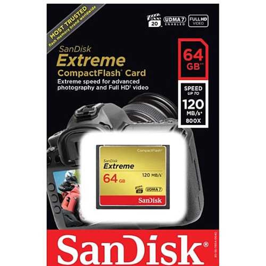 Sandisk Sandisk Extreme 64Gb 120Mb/S Cf Memory Card | Compact Flash Cards