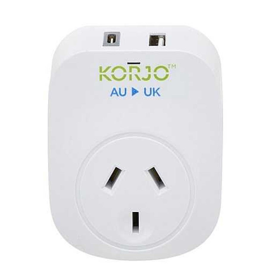 Korjo Korjo Usb A + C & Power Adaptor For Uk | Travel Adaptors