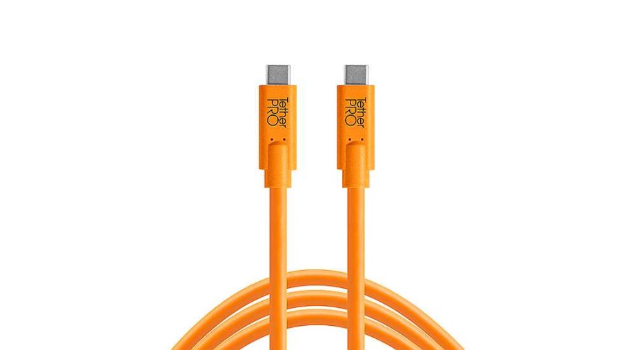 Tether Tools Tether Tools Tetherpro Usb-C To Usb-C 4.6M Orange Cable | Tethering And Data Cables