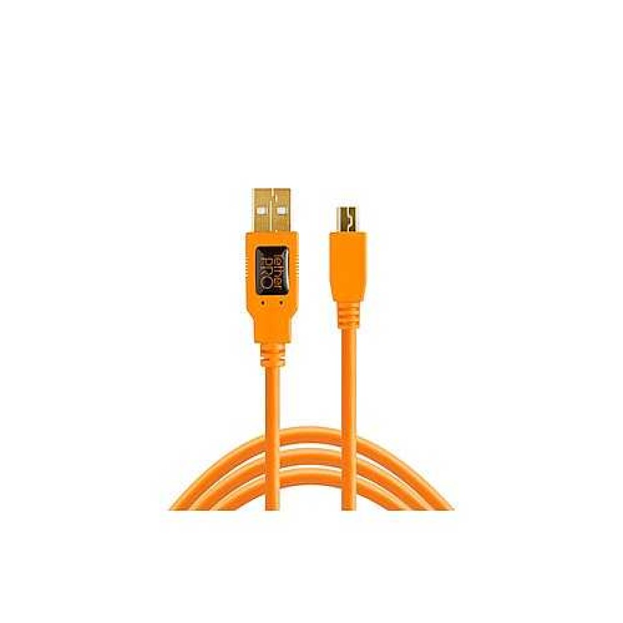 Tether Tools Tether Tools Tetherpro Usb 2.0 To Mini-B 4.6M Orange Cable | Tethering And Data Cables