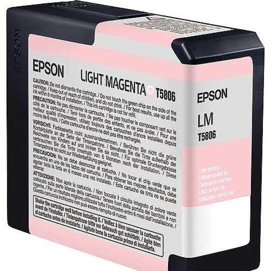 Epson Epson T5806 Light Magenta 80Ml Ink For 3880 | Epson Ink