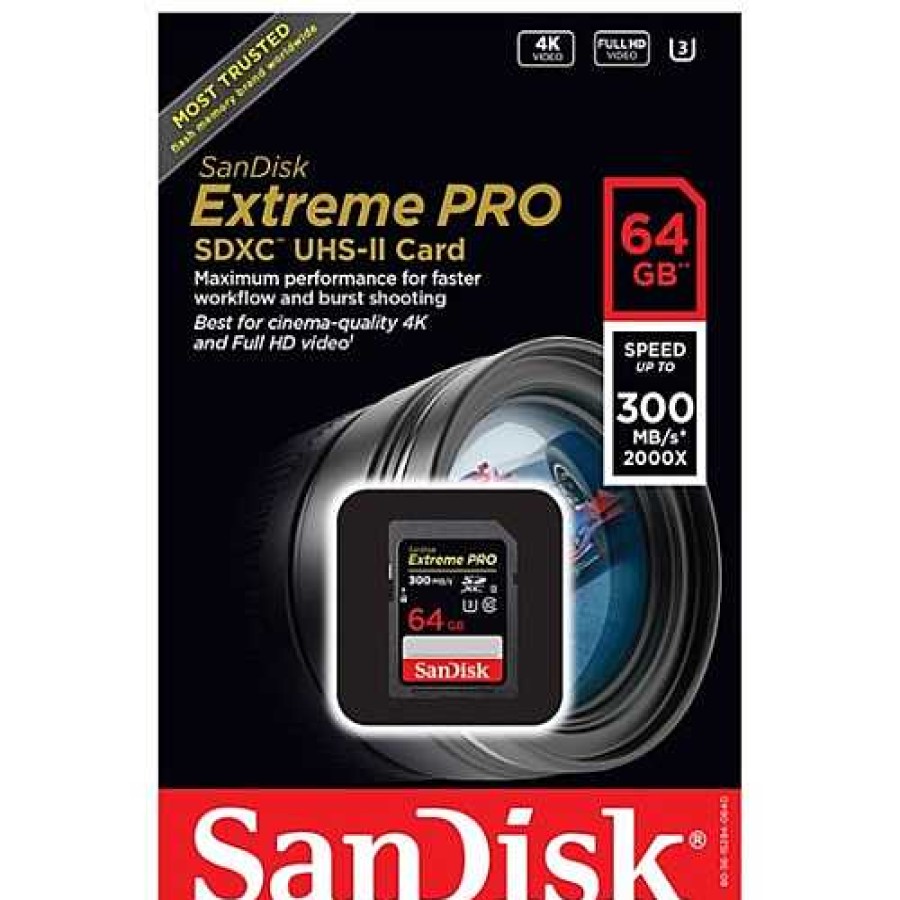 Sandisk Sandisk Extreme Pro 64Gb 300Mb/S Sdxc Memory Card | Sd Cards