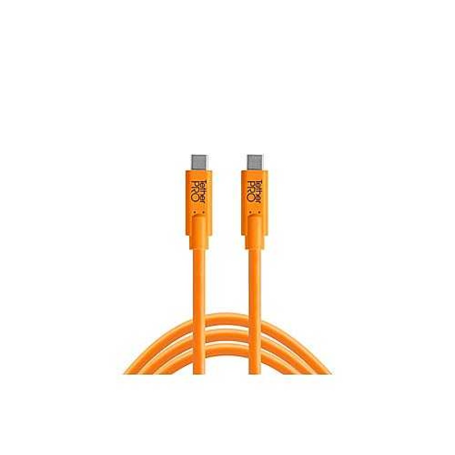 Tether Tools Tether Tools Tetherpro Usb-C To Usb-C 4.6M Orange Cable | Tethering And Data Cables