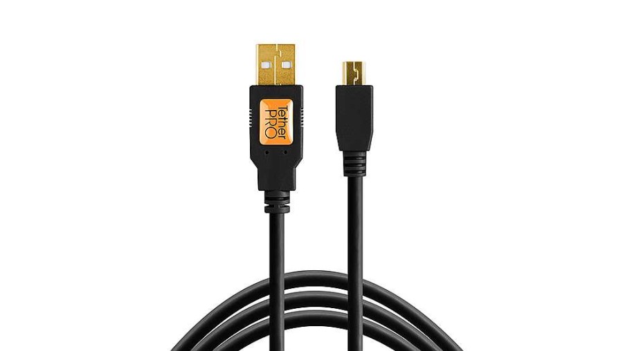 Tether Tools Tether Tools Tetherpro Usb 2 To 5-Pin 4.6M Black Cable | Tethering And Data Cables