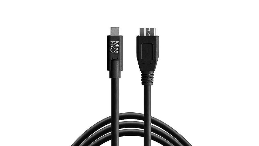 Tether Tools Tether Tools Tetherpro Usb-C To Usb 3.0 Micro 4.6M Black Cable | Tethering And Data Cables